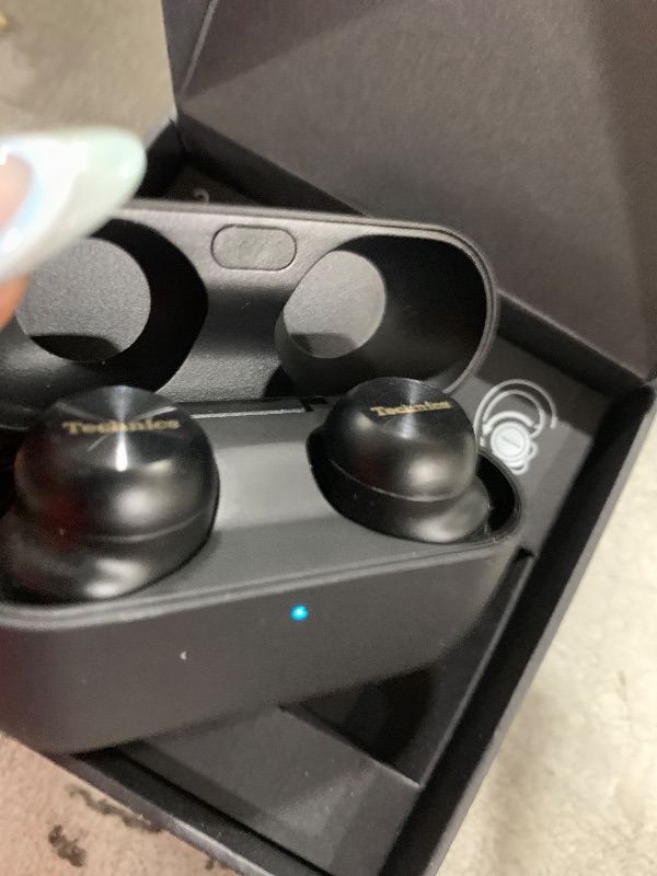 Photo 1 of Technics Reference Class Hi-Fi Wireless Earbuds, Dolby Atmos with Head Tracking, Adaptive Noise Cancelling, 3 Device Multipoint, 10-hr Battery, Wireless Charging, Improved Fit - EAH-AZ100-K (Black)