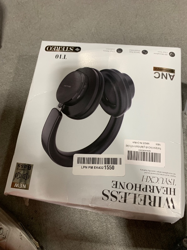 Photo 1 of TSYUCXH Noise Cancelling Headphones Wireless Bluetooth, Over Ear Headphone Bluetooth with Microphone, Cancelling Wireless Headphones Over Ear, 65h Playtime, Clear Calls, Comfort Fit for Travel (Grey)