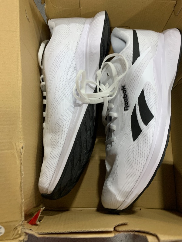 Photo 1 of Reebok Energen Run 4 Running Shoes for Men, Lightweight Athletic Mens Sneakers Size 6.5 to 14, White or Black, Footwear White/Core Black, 12