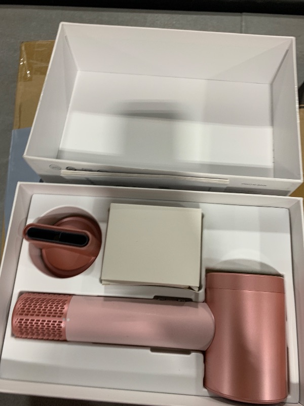 Photo 1 of Cordless Ionic Hair Dryer with Digital Screen, 4 Mode Charging Blow Dryer with Magnetic Nozzle, Travel Hair Dryer for Women Kids Outdoor Camping Beaches (Pink)