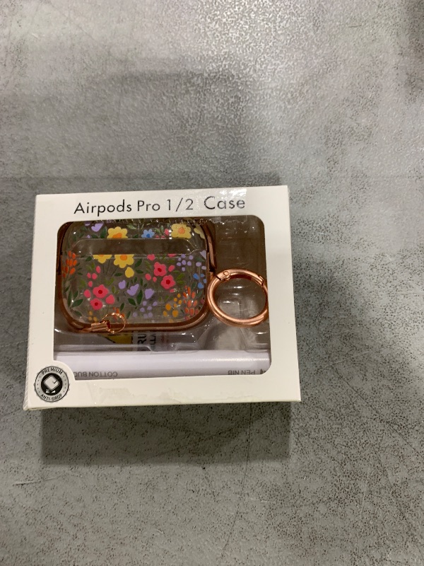 Photo 1 of ?with Safety Lock? for AirPods Pro 2nd/1st Generation Case Cover, Cute Floral AirPod Pro 2 Case Hard iPod Pro Cases for Women Girly (2023 USB-C/2022/2019) - Seven-Color Flower