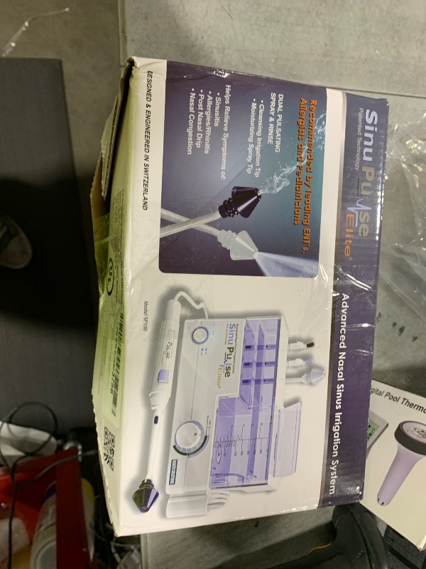Photo 1 of SinuPulse Elite Advanced Nasal Irrigation System with 30 SinuAir Saline Packets, Pulsating Nasal Congestion Relief & Sinus Rinse Machine, More Effective Than Neti Pot or Nose Spray