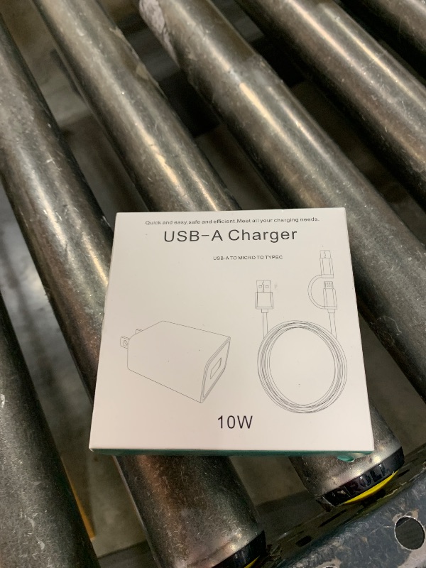 Photo 1 of UL Listed Fast Charger for Old and New Kindle Fire Tablets (Designed for use with All Fire Tablets and All Kindle E-Readers)-6.6Ft USB to Micro-USB and USB-C 2IN1 Braided Cable