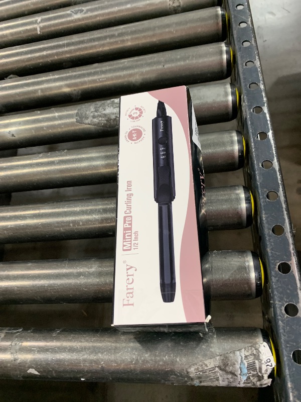 Photo 1 of FARERY 1/2 Inch Ceramic Mini Hair Curler with 3 Adjustable Temp, Dual Voltage, Travel Curling Iron for Short Hair, Infused with Keratin & Argan Oil, Storage Bag