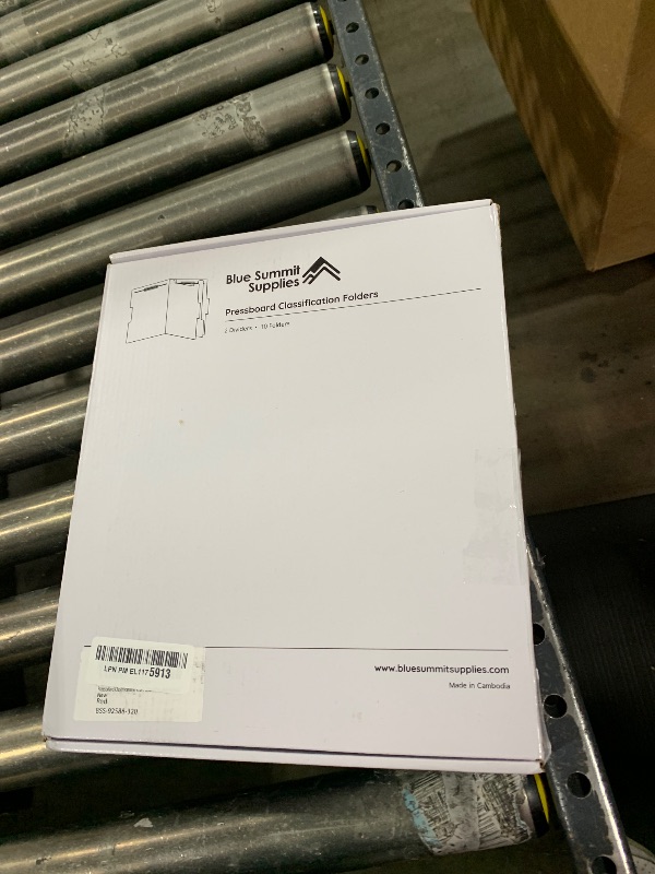 Photo 1 of 10 Red Classification Folders - 2 Divider - 2 Inch Tyvek Expansions - Durable 2 Prongs Designed to Organize Standard Medical Files, Law Client Files, Office Reports - Letter Size, Red, 10 Pack