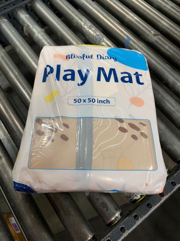 Photo 1 of Blissful Diary Baby Play Mats for Floor, 50x50 Playpen Mat, Thicken Cushioning Padding Foam Playmate for Baby and Toddlers Infants, Non-Slip & Machine Washable, Earth Tones Design