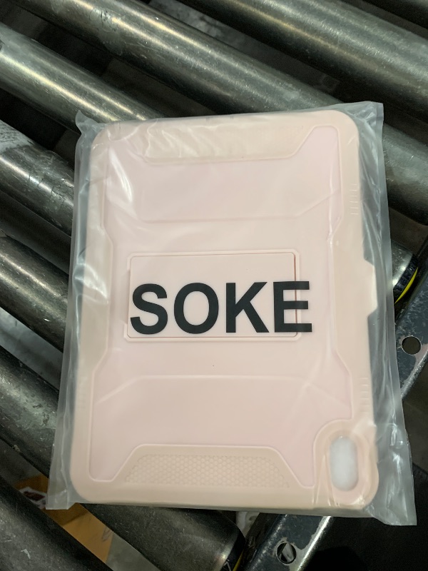 Photo 1 of Soke Case for iPad (A16) 11th Generation 11-inch 2025, iPad 10th Generation 10.9-inch 2022, with Built-in Screen Protector and Kickstand, Rugged Full Body Protective Cover - Pink Sand