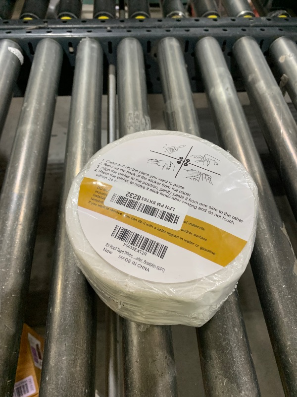 Photo 1 of RV Roof Tape White, 4 Inch X 50 Feet RV Repair Sealant Tape, Stop Camper Roof Leaks, UV-Resistant, Weatherproof and Reliable for Camper, Trailer, Boat (4In-50FT)