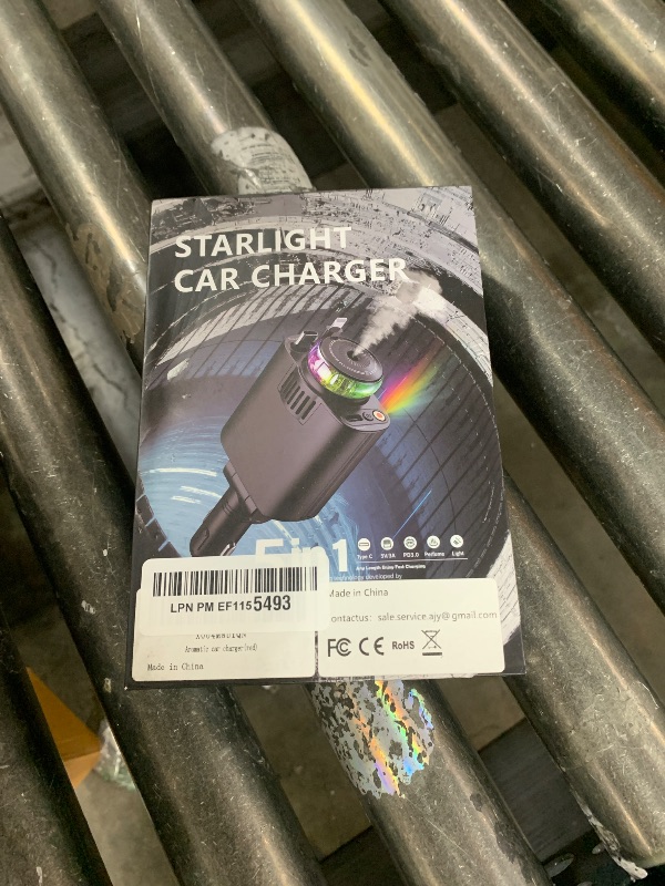 Photo 1 of Retractable Car Charger with Aromatherapy and Starlight, 5 in 1 USB C Car Charger Adapter, 69W Fast Charging Cars Phone Chargers, Cars Air Freshener Compatible with iPhone 16 15 14 13 12 and Android