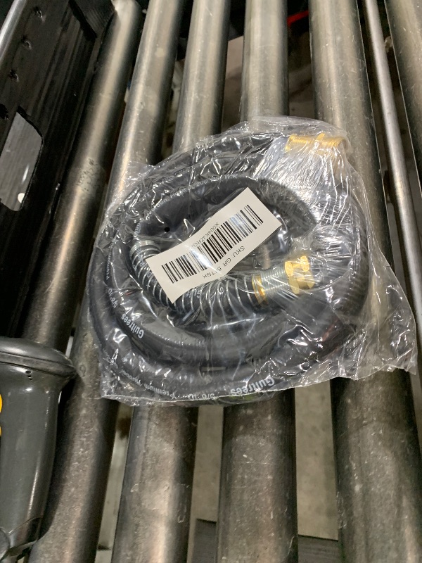 Photo 1 of Guitrees Leader Garden Hose 5ft x 5/8", Heavy Duty Short Water Hose, Male to Female Fittings, Five Layered Braiding for Durability, 1000PSI Burst, 200PSI Working (Black)