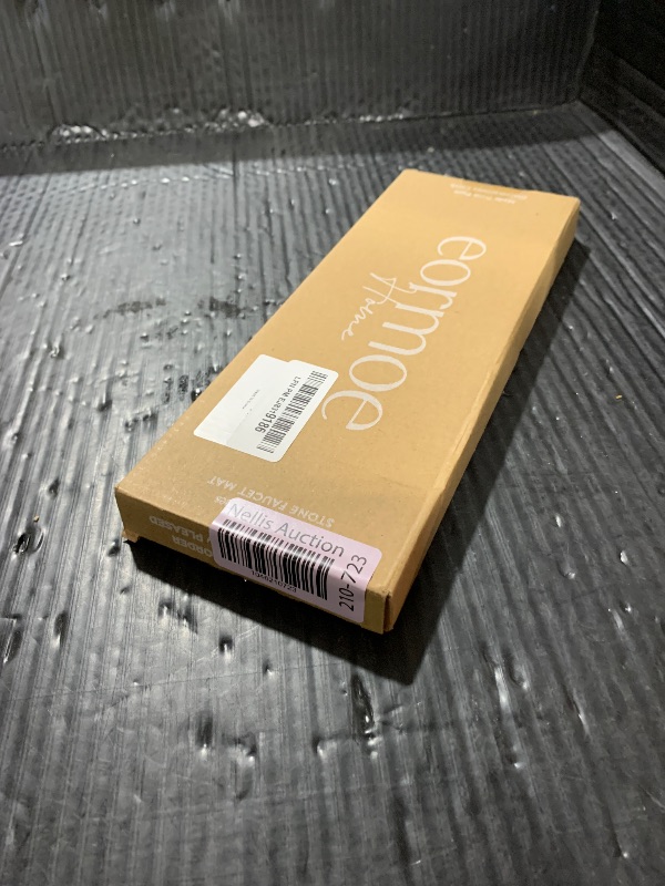 Photo 1 of Diatomite Kitchen Sink Faucet Splash Guard – 24 Inch DryingNeat Stone Sink Tray, Mordern Faucet Handle Drip Catcher Stone, Absorbent Mat for Kitchen Counter [Dark Grey, 23.6"x 3.9"]