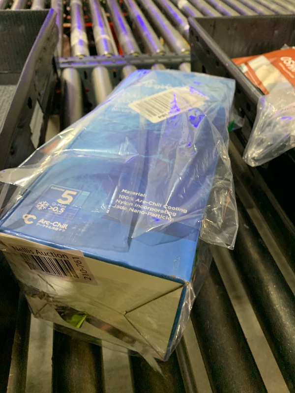 Photo 1 of Elegear Revolutionary Cooling Blanket King, Absorbs Heat to Keep Body Cool for Night Sweats, Double Sided Arc-Chill 3.0 Cool Fiber Q-Max>0.5, Lightweight Summer Cold Blankets Sleeping 90“ x 108”