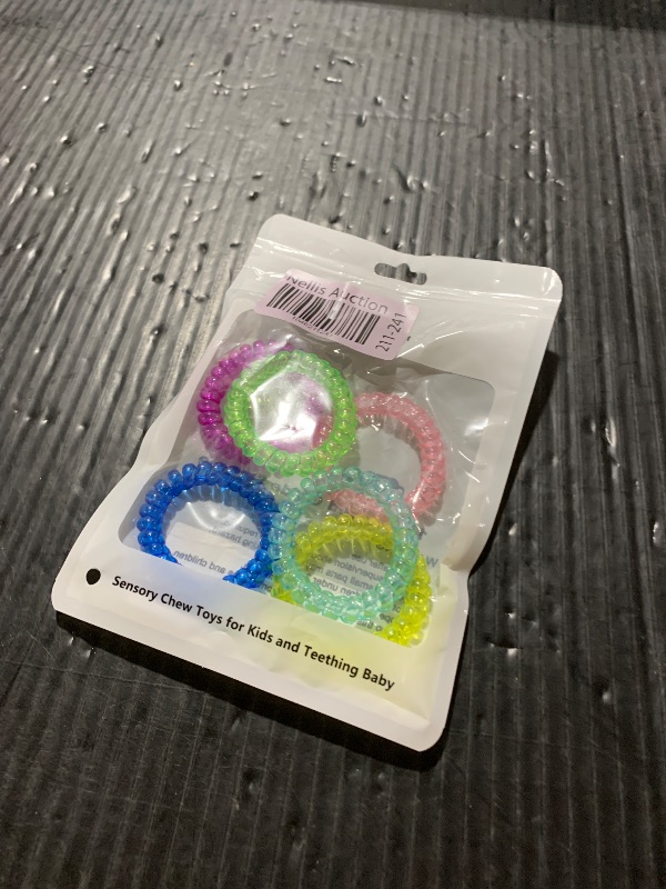 Photo 1 of Sensory Stretchy Kids Coil Bracelets, 6 Pack Funny Speech and Communication Aid Bracelet Fidget Toys for Boys Girls with Autism ADHD Anxiety or Special Needs - Assorted Colors (Rainbow A)