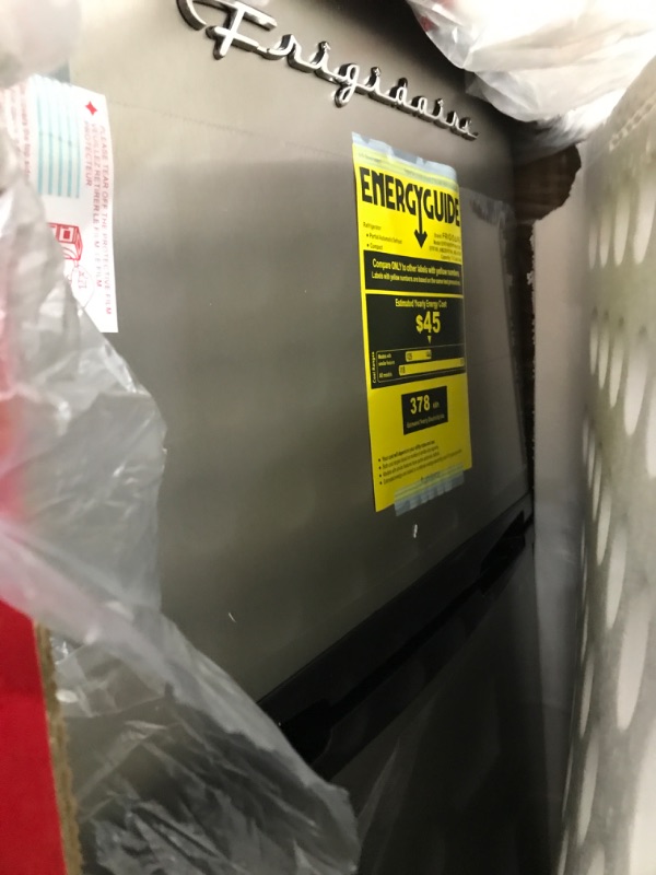 Photo 1 of Frigidaire 2 Door Apartment Size Refrigerator with Freezer, 7.5 cu ft, Retro, Silver, Platinum
