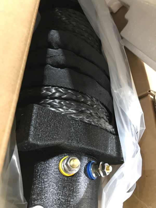Photo 1 of X-BULL Electric Winch 13000 lb. Load Capacity with 79ft Synthetic Rope and Hawse Fairlead 12V IP68 Waterproof, Wired and Wireless Remote for 4WD 4x4 Off-Road Vehicle Truck Jeep