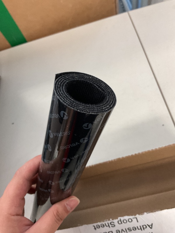 Photo 1 of 12 inch x 24 inch Adhesive Backed Industrial Extreme Hook and Loop (Loop Sheet Only)