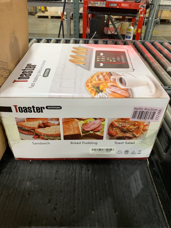 Photo 1 of whall 4 Slice Touch Screen Toaster, Stainless Steel Toasters Digital Timer, Dual Control Panel Toasters?6 Shade Settings?6 Bread Types, Smart Wide Slots, Bagel, Cancel, Defrost,Stainless Steel