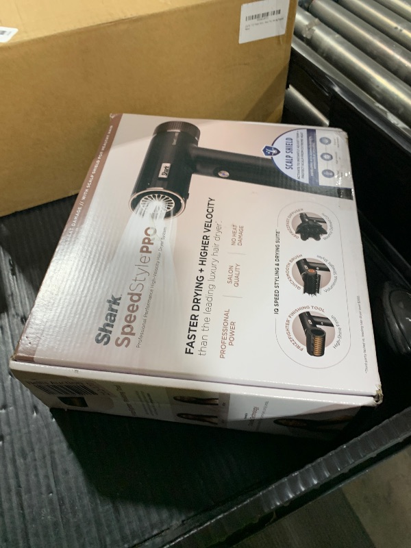 Photo 1 of Shark SpeedStyle Pro Professional Performance High-Velocity Hair Dryer System with Scalp Shield and IQ Speed Styling & Drying Suite, Curly and Coily Hair, Lightweight, Ionic, No Heat Damage, HD732