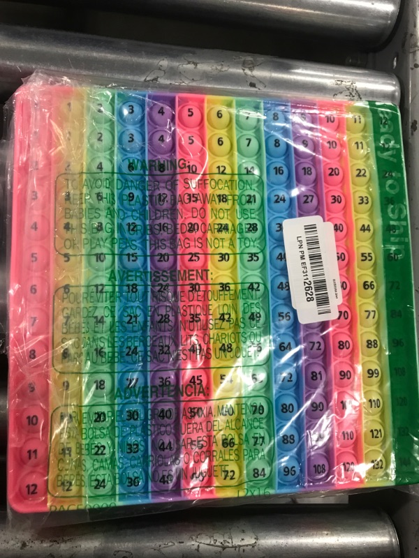 Photo 1 of 12 Multiplication Table Learning Workbook P00P Fidget Multiplication Game 12x12 Table Math Games Digital Table Toy, Fidget Learning Game Toy Relieves Stress, Creates Various Math Operations,