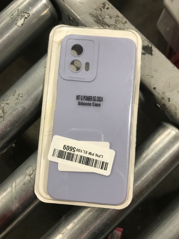 Photo 1 of Compatible with Moto G Power 5G 2024 Case: Liquid Silicon Protective Military,Grade Armor G Power 5G 2024 Case,Heavy Duty Protection Phone Cases for G Power (Violet)
