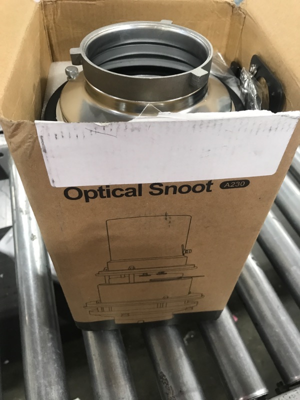 Photo 1 of Alluneitter Bowens Mount Snoot,Strobe Video Snoot Conical Projector snoot with Optical Lens kit Include Various Gobos Used for Video Artist Modelling Shape Light Studio Photography Projection