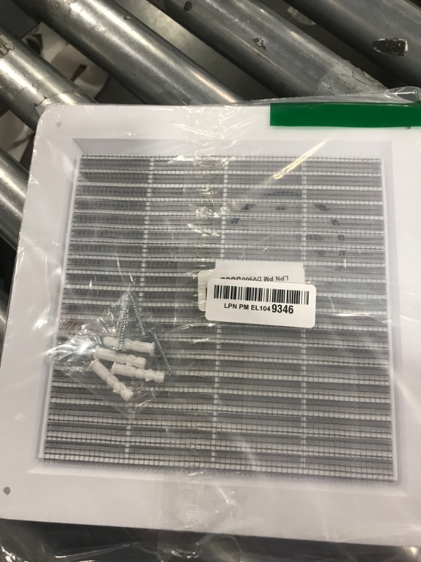 Photo 1 of Vent Systems 10" x 10" Inch White - Pack of 2 Air Return Vent Cover - Air Vent Grille - Register Grill Cover - Screen Mesh - Wall Vent Cover/Louvered Vent for HVAC Vent, Home - Air Vent Covers