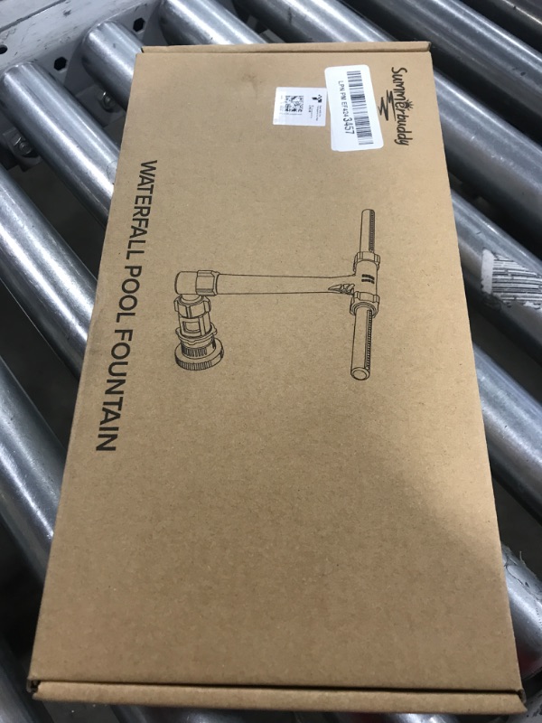 Photo 1 of Pool Fountain for Above and In-Ground Pools, Adjustable Dual Spray Waterfall Sprinkler Cooler for Pool, Swimming Pool Spa Water Fountain, High-Pressure Pool Spray Fountain