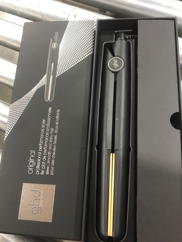 Photo 1 of ghd Original Styler - 1” Flat Iron Hair Straightener with Ceramic Heat Technology, 365ºF Safe Styling Temperature, Smooth Gloss Plates, Fast Heat-Up and Auto Sleep Mode - Black