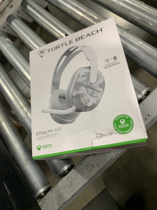 Photo 1 of Turtle Beach Stealth 500 Wireless Gaming Headset Licensed for Xbox Series X|S, Compatible with Xbox One, Bluetooth, PC, Mobile, 40 Hr Battery, Memory Foam Cushions, Flip-to-Mute Mic – Arctic Camo