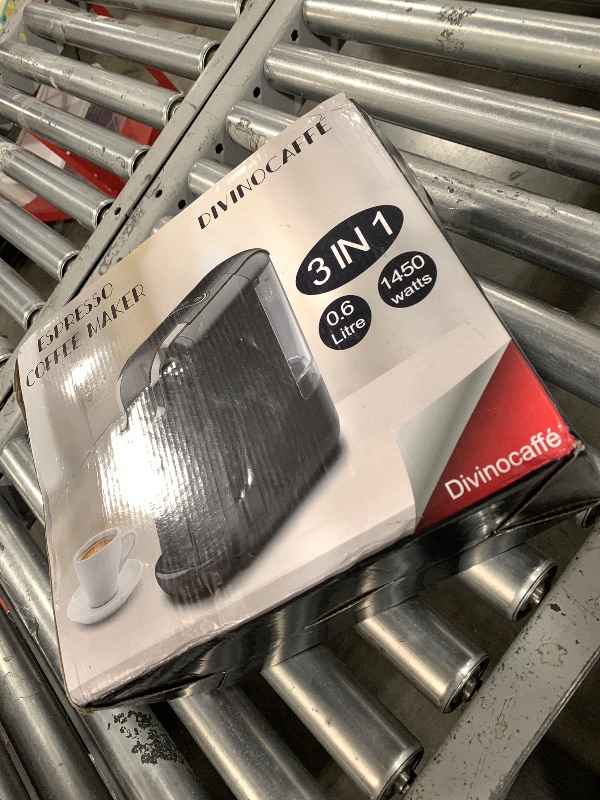 Photo 1 of DIVINOCAFFÉ Espresso Maker for Nespresso Capsule, Lavazza Blue Capsule & Coffee Powder, 19 Bar Pump Pressure Makes Authentic Espresso Coffee, Mini Espresso Coffee Machines with Removable Water Tank.