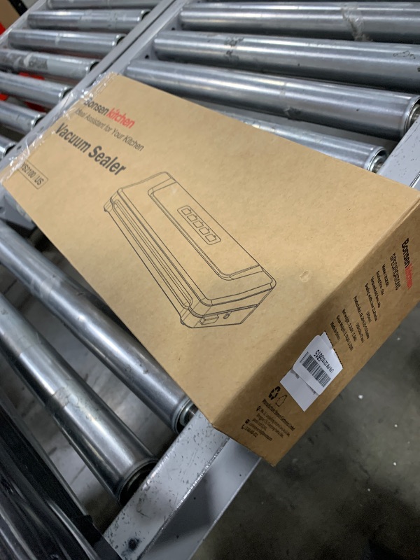 Photo 1 of [Updated 2025] Bonsenkitchen Vacuum Sealer Machine + 40 Vacuum Bags, Fast-Compact/Multi-Functional Food Vacuum Sealer with External Vacuum System, Silver