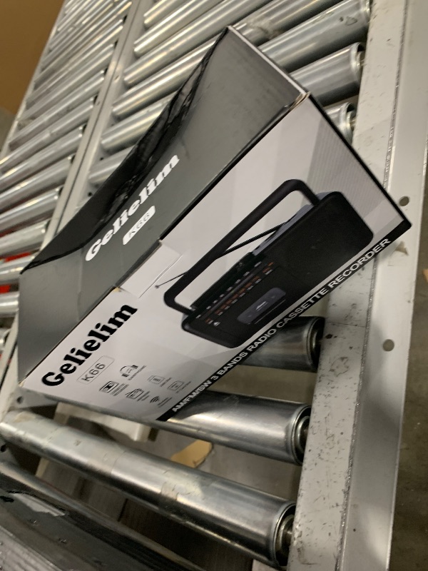 Photo 1 of Gelielim Cassette Tape Player Bluetooth Boombox, Cassette Player AM/FM/SW Radio Stereo, Tape Player/Recorder with 8W Speaker and Earphone Jack, USB/TF Card Player, AC Powered or Battery Operated