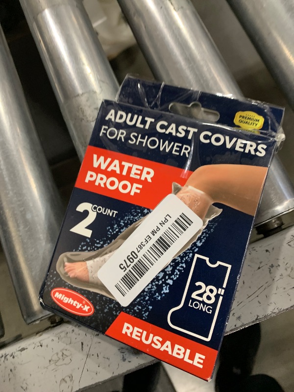 Photo 1 of 100% Waterproof Cast Covers for Shower Leg - Tight Seal - Reusable Adult 2pk Half Leg Cast Protectors - Knee, Ankle, Foot