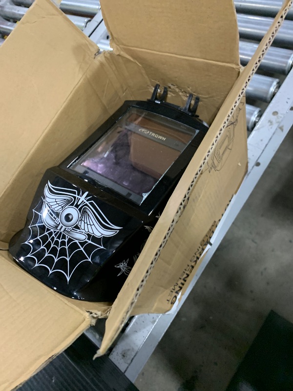 Photo 1 of TRQWH Welding Helmet Auto Darkening Large Viewing True Color Solar Powered Welding Mask with 4 Arc Sensor Adjustable Wide Shade Range 4~5-8/9-13 Welder Mask with Grinding (TRQWH-LD14)