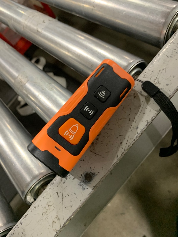 Photo 1 of Dog Bark Deterrent Devices for Own or Neighbor's Dog Ultrasonic Dog Training Device Safe & Effective Portable Anti Barking Device for Dogs Indoor Outdoor Use Orange
