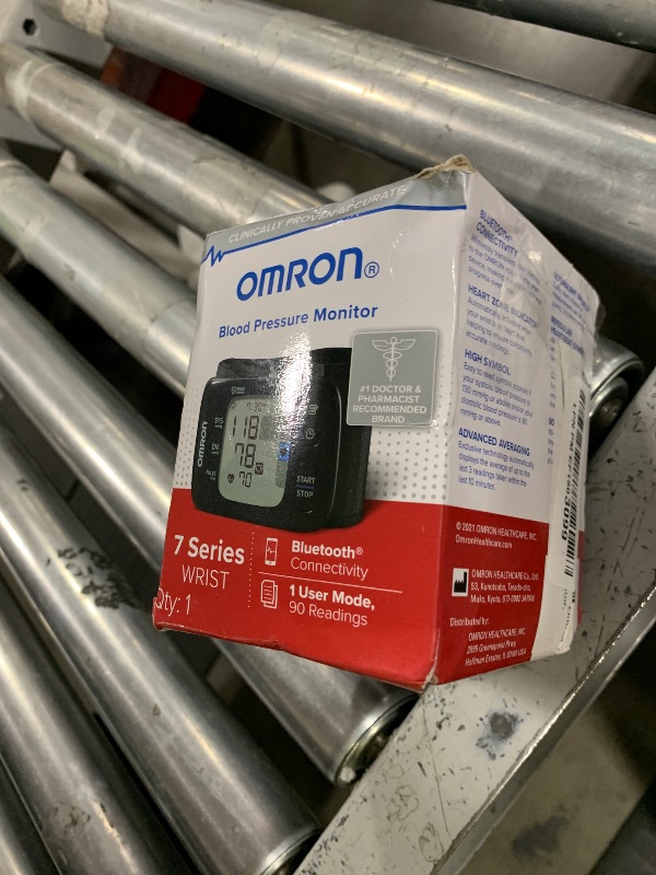 Photo 1 of Omron 7 Series Wireless Wrist Blood Pressure Monitor, Black