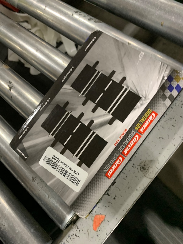 Photo 1 of Carrera 20601 2-Pack of 13.58-in. Straights add on Expansion Accessory Pack Set Compatible with Evolution, Digital 132, and Digital 124 Slot car Tracks
