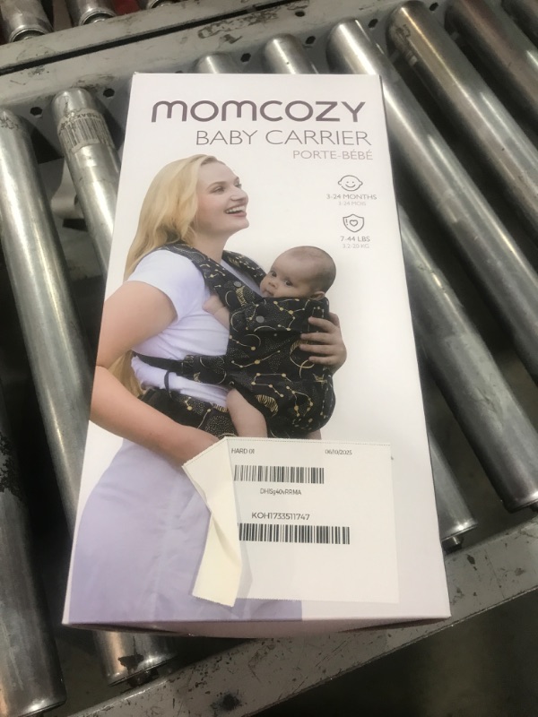 Photo 1 of Momcozy Baby Carrier - Ergonomic, Cozy and Lightweight Carrier for 7-44lbs, Effortless to Put On, Ideal for Hands-Free Parenting, Enhanced Lumbar Support, Purehug for Infant to Toddler, Black