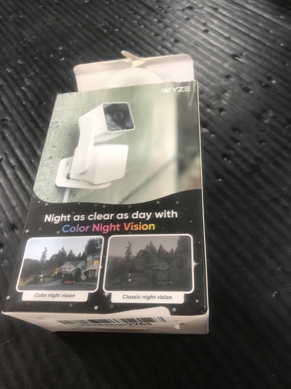 Photo 1 of Wyze Cam v3 Pro Wired 2K Outdoor/Indoor Smart Camera for Home Security, Pet Baby Kids Elderly Monitoring, Edge AI, Color Night Vision, Spotlight Camera, Compatible with Alexa & Google Assistant, White