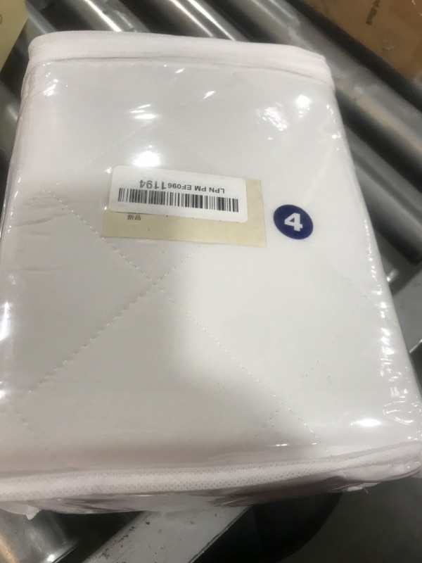 Photo 1 of GRT 2 Pack Waterproof Crib Mattress Protector Rayon Made from Bamboo,Quilted Baby Mattress Pad Fitted Deep Pocket from 4" up to 9", Extra Breathable & Noiseless Toddler Mattress Cover 52"x28", White