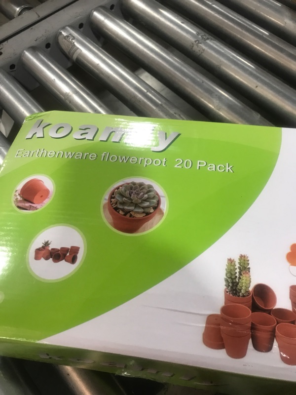 Photo 1 of KOAMLY 3 inch Plant Nursery pots Number of Items in a 20 Pack, with Drain, Succulent Seedling Planter, use with Indoor, windowsill, Terra Cotta red Flower pots Wedding Decoration Best Gift for Aunts