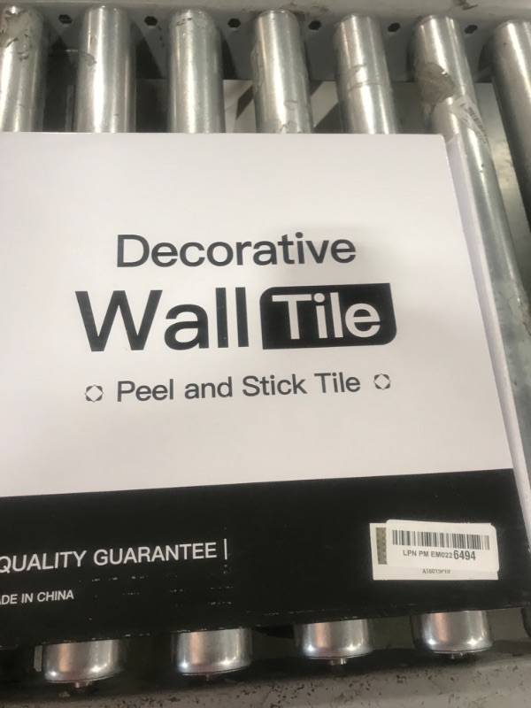 Photo 1 of Art3d 10-Pack Self-Adhesive Metal Backsplash Peel and Stick Tile for Kitchen, 12" x 12" Silver Aluminium Surface