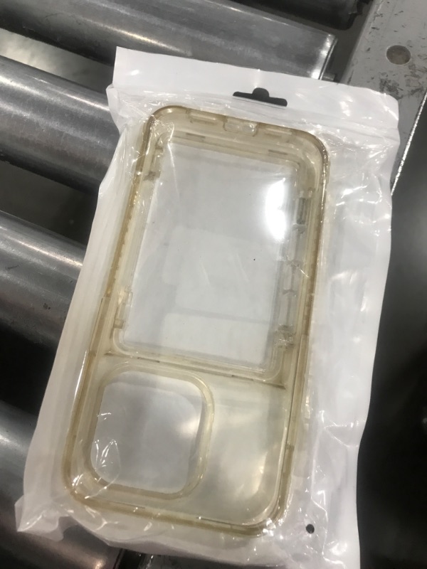 Photo 1 of ACANDYA for iPhone 15 Pro Case Wallet Clear Protective Phone Case with Credit Card Holder Heavy Duty Protection Shockproof Anti-Scratch Anti-Yellow Cover for iPhone 15 Pro 6.1 inch Transparent