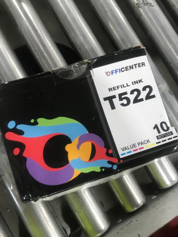 Photo 1 of OFFICENTER 10 Bottles 522 Ink Refill Bottles for Ecotank ET-2800 ET-2720 ET-2803 ET-4700 ET-4800 ET-4810 ET-2400 ET-2840 Printer (Not Sublimation Ink)