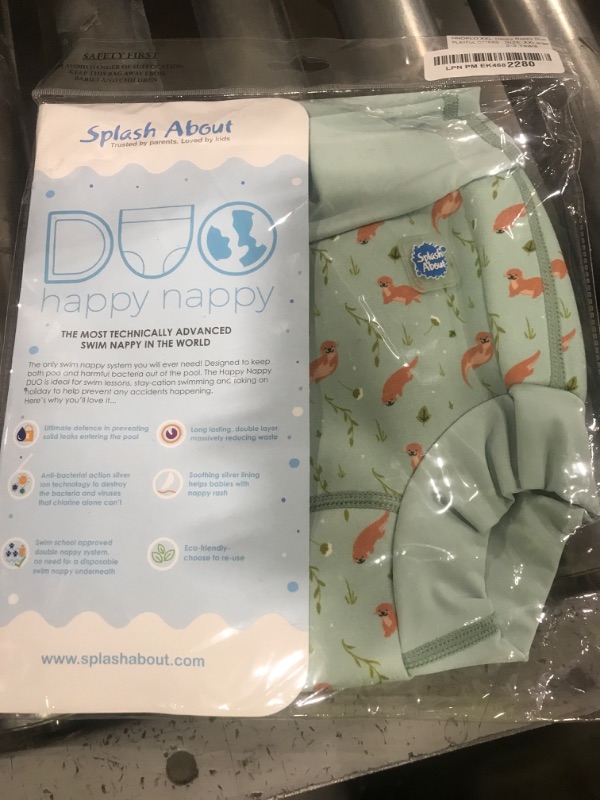 Photo 1 of Splash About Happy Nappy Duo Reusable Swim Diaper, Playful Otters, 2-3 Years