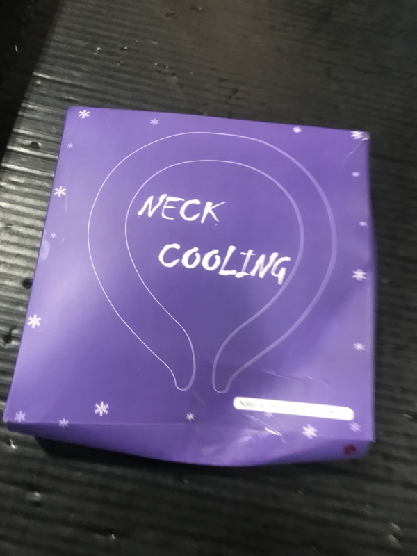 Photo 1 of 2PCS Neck Cooling Tube with Cold Insulated Bag,Reusable Ice Neck Ring Wearable Body Cooler Products for Summer Heat (Blue*2)