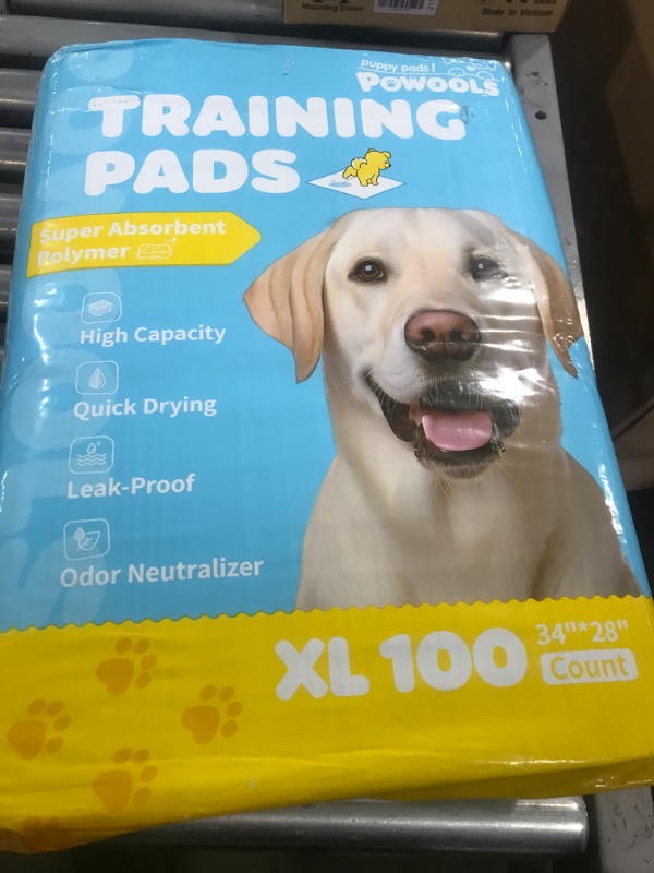 Photo 1 of 100-Pack X-Large Puppy Pads - 34'' x 28'' Pee Pads for Dogs Potty Training with Leak-Proof Quick-Dry Design, 6-Layer Dog Pads Extra Large, Blue