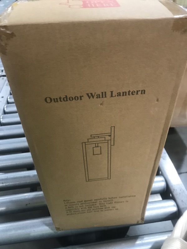Photo 1 of Large Size Outdoor Wall Light Fixture, Exterior Lighting Fixture Porch Sconce Wall Mounted, Waterproof Outdoor Wall Lantern Lamp, Outside Light for House Patio Front Door Entryway Garage, Brown