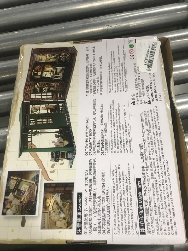 Photo 1 of Spilay DIY Miniature Dollhouse Wooden Furniture Kit,Handmade Mini Modern Model Plus with Dust Cover & LED,1:24 Scale Creative Doll House for Lover Friend Gift (Magic House)