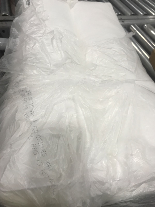 Photo 1 of MINUPWELL Knee Pillow for Side Sleepers - Between Leg & Under Knee Pillow for Back Sleepers - Leg Pillow with 850G 7D Alternative for Relieving Leg, Back, and Knee Pain - 100% Cotton Fabric - White